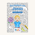 Das Cover des Malbuchs „Fabelwesen-Sammlung“ mit dem Namen Jonas