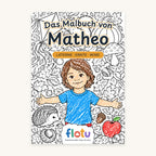 Das Cover des Malbuchs „Herbst“ mit dem Namen Matheo