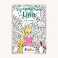 Das Cover des Malbuchs „Tierfreunde“ mit dem Namen Lina